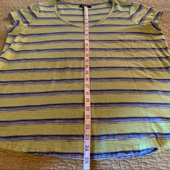 Chaps Green V-Neck T-Shirt * 1X - Picture 5 of 8